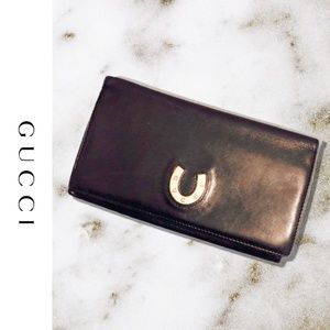 Authentic Vintage Gucci Horseshoe Wallet